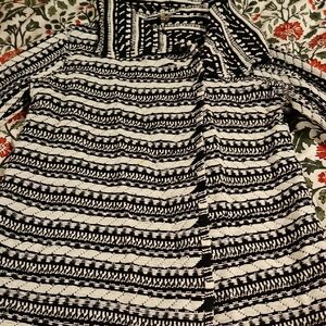 Black and White Patterned Dress